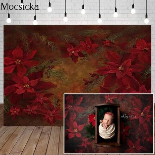 Mocsicka Safflower Photography Background Hand Painted Backdrops Newborn Baby Child Pregnant Woman Portrait Photo Decoration