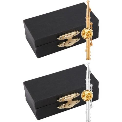 New Mini Flute Shaped Musical Instrument Brooch Pin Accessory for Gift Collection