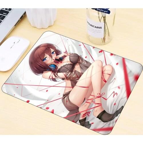 New Hot Sale Sexy Girl Big Tits Small Mouse Pad Small Cute Sexy Carpet Laptop Keyboard Coaster Rubber Desk Mat Mouse Pad Anime