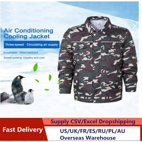 Cooling Coat Summer Fan Jacket Air Conditioning Cool Coat USB Charing Waistcoat Fishing Cycling Cost High Temperature Work Men/W