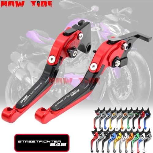 CNC Adjustable Folding Extendable Motorbike Motorcycle Brake Clutch Levers For Ducati STREETFIGHTER 848 2012 2013 2014 2015