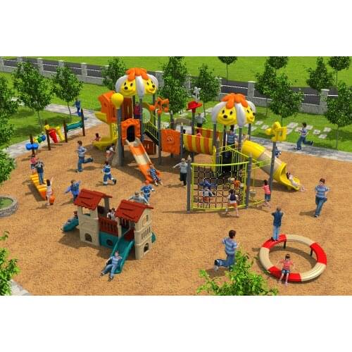 CE,ISO,TUV antirust Combined outdoor playground park super quality extra strong plastic amusement play structure YLW-OUT171024