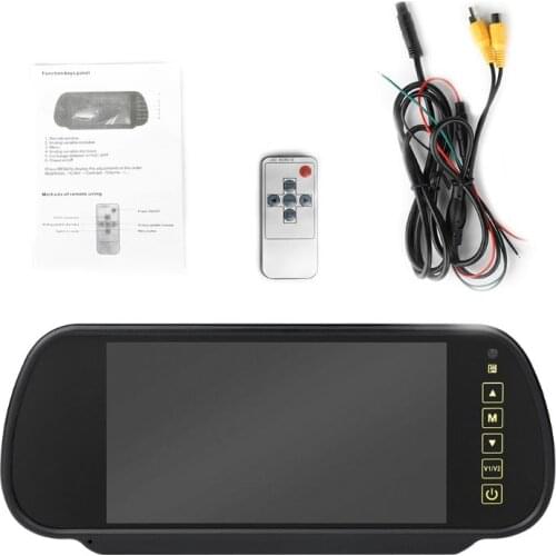 LED IR Brake Light Rear View Reversing Parking Camera & 7 Inch Monitor for Fiat T3EF