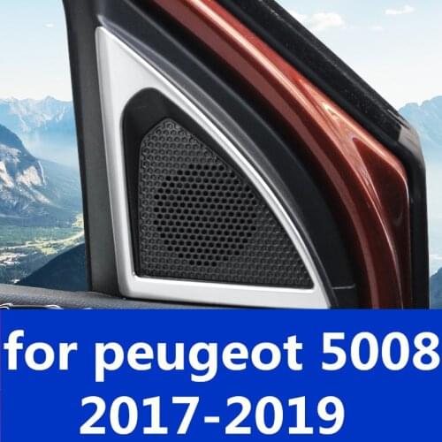 Car styling Tweeter ring dedicated special audio ring Interior decoration car Accessories for peugeot 5008 2017-2019