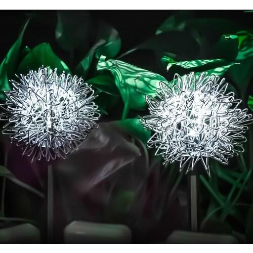 4PCS LED Solar Light Outdoor Dandelion Lights Garden Decoration String Lamp Courtyard IP65 Waterproof Solar Light Fairy Lamps