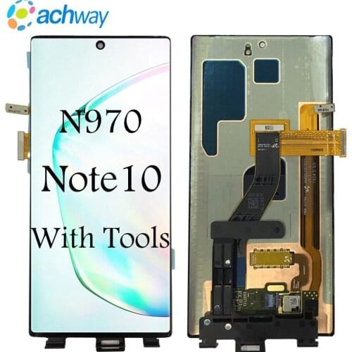 For 6.3" Samsung Galaxy NOTE 10 N970 N970F LCD Display Touch Screen Digitizer Assembly Note10 Replace DS For SAMSUNG NOTE 10 LCD