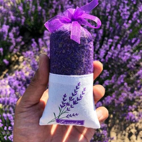 1 Bag Air Refreshing Natural Dried Lavender Bud Flower Sachet Bag Filling Room Home Decoration