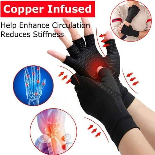 1 Pair Compression Finger Support Joint Pain Relief Arthritis Therapy Gloves Hand Waist Protects Support Hand Brace In stock