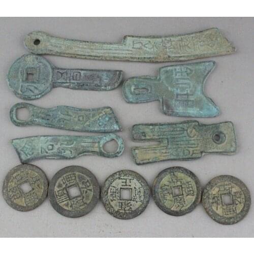 11 pcs Chinese Collect rare old Knife coins +other Ancient money coins