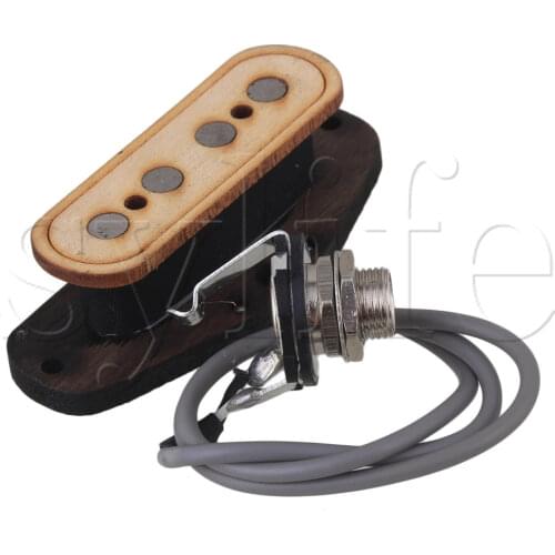 6.35 mm Hole Dia 4 String Bass Pickup for Electric Cigar Box Guitar Wooden