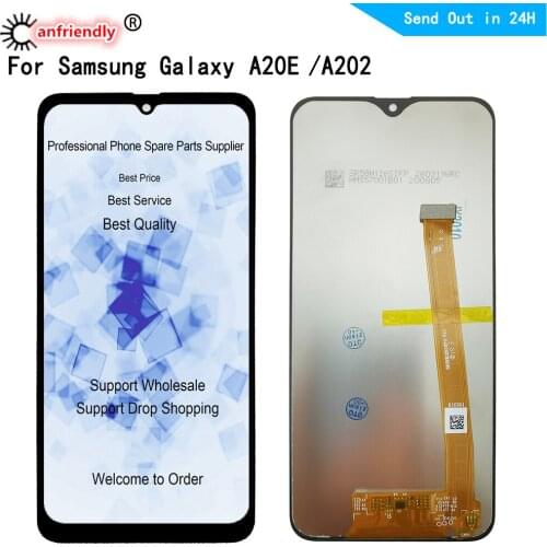 5.8" IPS LCD For Samsung Galaxy A20E A202 SM-A202F LCD Display Screen Touch Panel Digitizer With Frame Assembly Replacement