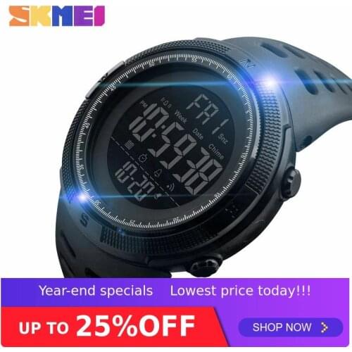 SKMEI Digital Watch Fashion Outdoor Sport Watches Men Multifunction 5Bar Waterproof Alarm Clock Chrono reloj hombre 1251