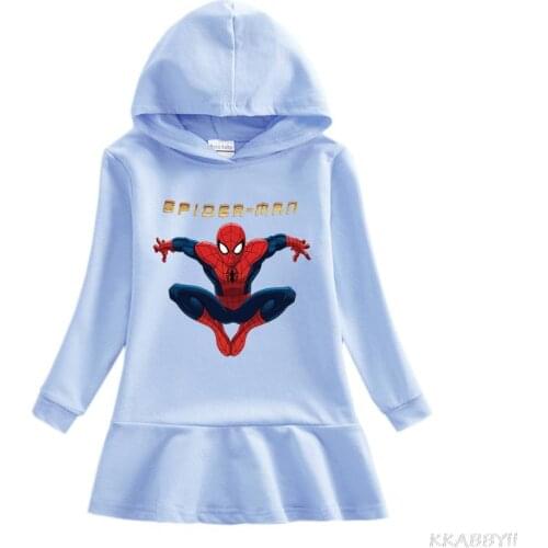 Disney Cotton Causal Dress For Girl Fashion Kids Baby Girls Long Sleeve Dresses Christmas Elsa Anna Clothes