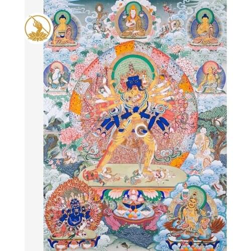 Auspicious thangka regong art inheritance master hua Dan to make hand - - lg just - 1512147