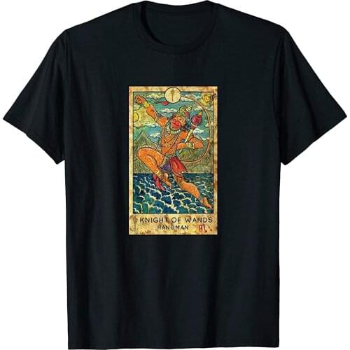 Tarot Card 'Knight of Wands' Mystic Psychic Fortune Hanuman T-Shirt