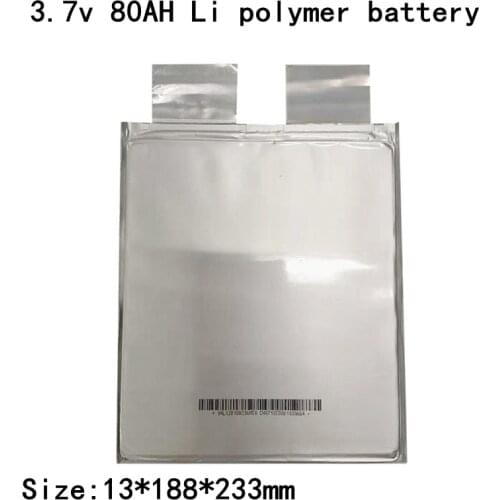 5pcs New ternary power 3.7V80AH 60AH polymer lithium battery large capacity single tricycle 60V48V