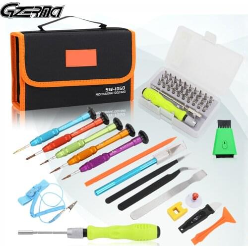 48 in 1 Professional Smartphones Repair Tools Kit with Anti-static Strap and Tools Box for iPhone Samsung Xiaomi Tablet Repair