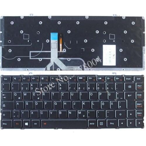 New GR Laptop Keyboard for Lenovo Ideapad Yoga 2 Pro 13" backlit ,Yoga2 Pro13-ISE Germany 25212831 PK130S91A19