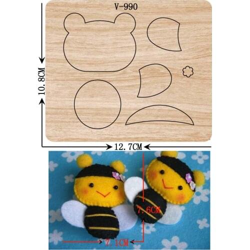 New bee wooden dies cutting dies for scrapbooking /Multiple sizes /V-990