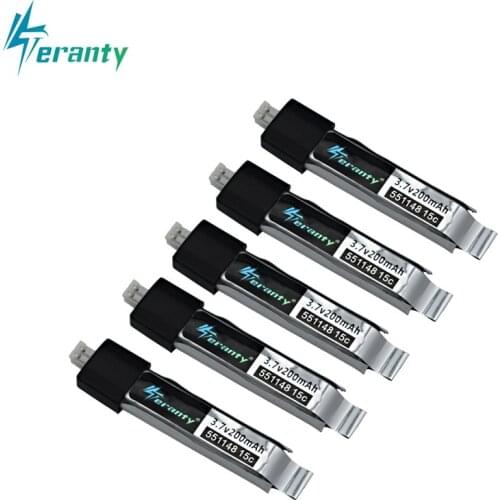 Upgraded for WLToys V911 F929 F939 battery RC Helicopter Parts 3.7V 200mAh Battery For WLToys lipo batterty 551148 5pcs/set