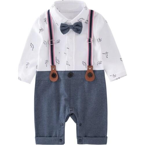 Infant Baby Boy Rompers Spring Autumn 2020 Kids Boys Jumpsuit Birthday New Style Boys Infantil Jumpsuit Clothing Baby Boy Romper