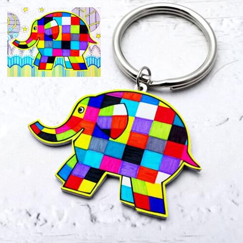 Personalized Kids' Drawing Keychain Custom Photo Keychain, Child Artwork Key Chain Mothers Day Gift Christmas Gift