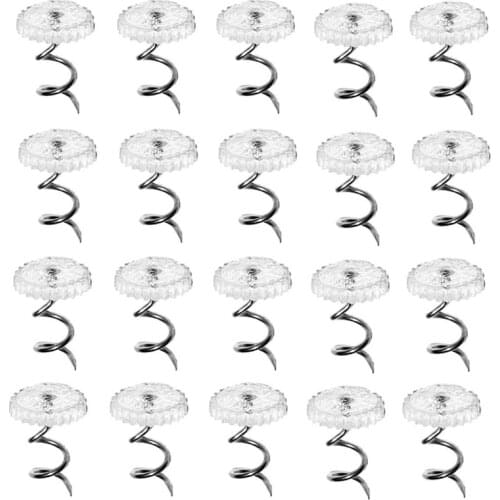 Clear Heads Twist Pins for Upholstery, Slipcovers and Bedskirts,, Set of 100