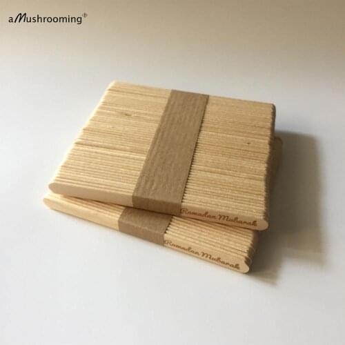 Ramadan Tableware Decor Eid Mubarak Wooden Ice Cream Treat Sticks Wood Fruit Dessert Forks Picks Muslim Festival Party Supply