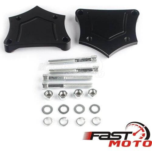 0.64" Thickness Motorcycles Front Fender Spacers Ricer Mudguard Bracket Kits 7.250" For Harley 23" 26" Touring 2014-2019
