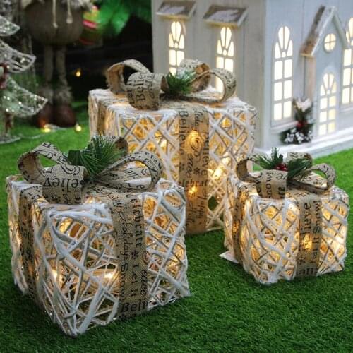 Christmas store decoration lighting gift box shopping mall hotel Christmas tree decorations scene layout