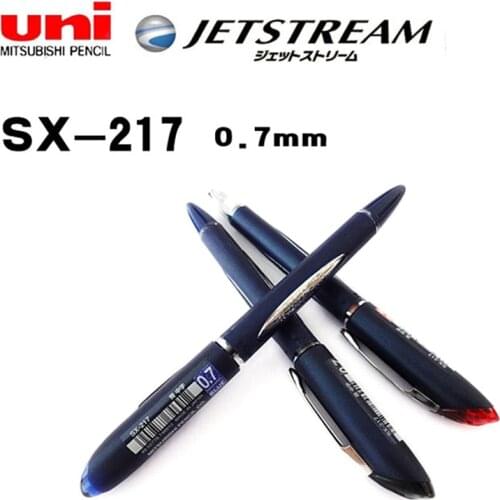 3pcs Japan UNI Mitsubishi SX-217 Ballpoint Pen 0.7mm JETSTREAM Middle Pen Ultra Smooth Office & School Supplies