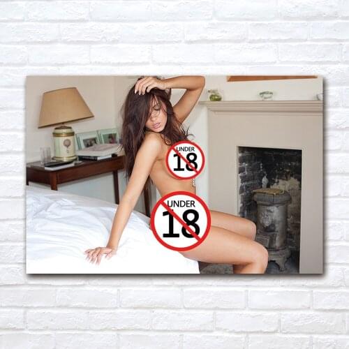 Modern Sexy Young Girl Canvas Painting Contemporary Art Poster Print Adult Model Wall Picture for Living Room Home Decor
