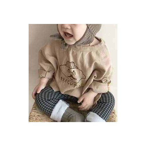 2020 spring boys and girls trendy round neck cartoon bottoming shirt T-shirt 21D171