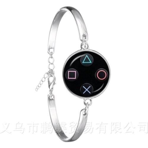 Vintage Video Game Controller Bracelet Cool Men Gaming Gamer Jewelry Gift Retro Controller Gamepad Chain Bangle Gift