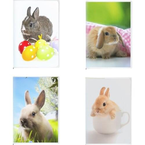 Animal Rabbit Notebook Kawai Bunny Pet Cute Planner Hare Plants Cover Decor Journal Supplies 2020 Diary מחברת Cuaderno De Viaje