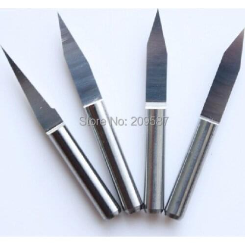 10pcs 2005 Carbide PCB Engraving Bits CNC Router Tool 20 Degree 0.5mm