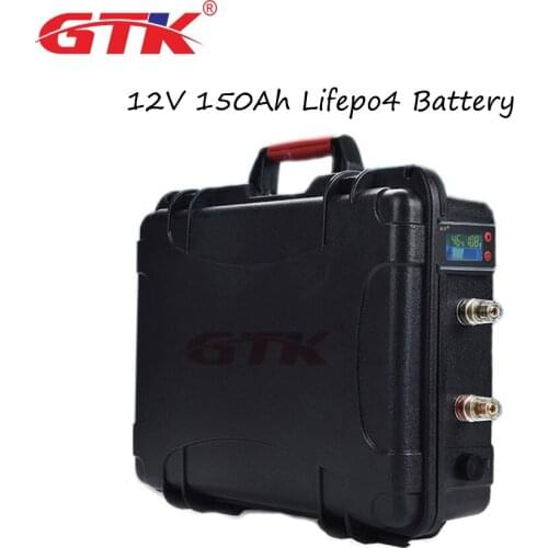 12V 150ah lifepo4 battery pack 12.8V waterproof lithium Iron battery pack 3.2V batteries for inverter, boat motor +charger