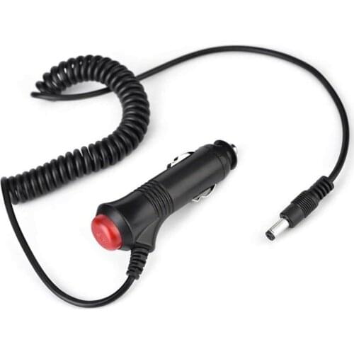 1x DC Power 5.5mm x 2.1mm Male Plug Car 12V Cigarette Lighter Connector Cable with Switch Button for Monitor