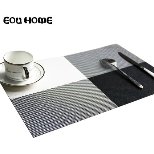 2/4pieces Set Multicolor Mats Pads Placemat Protection Non-slip Heat Insulation Kitchen Table Mats PVC Table Napkin Cup Mat
