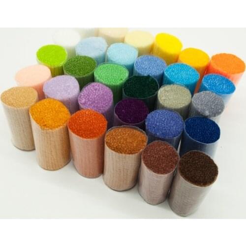 30 Assorted Colors Latch Pre Cut Wool Yarn Set for Tapestry Knotted Rug Making DIY Crafts