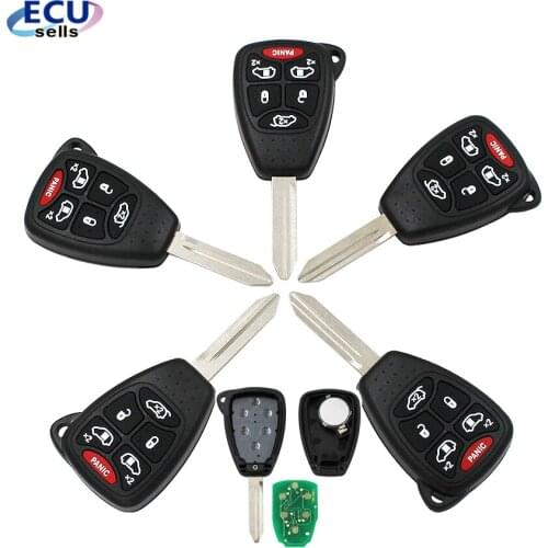 5PCS X 5+1B Keyless Remote Key Fob Chip ID46 315mhz for Chrysler DODGE Grand Caravan OHT692713AA-OHT692427AA-MSN5WY72XX-PCF7941