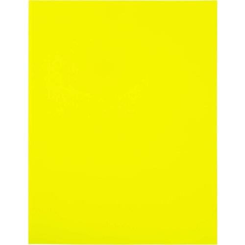 50PCS Bright Neon Yellow Sticker Paper - Shipping Label Full Sheet Adhesive 8.5 x 11 inch Sticker Paper Labels for Laser/Inkjet
