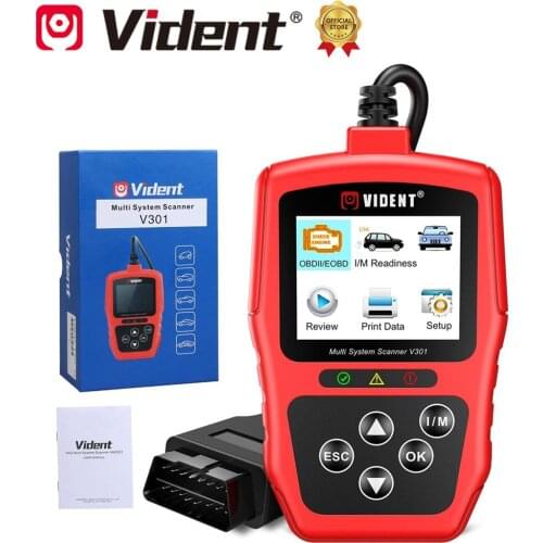 Vident V301 OBD2 Car Diagnostic Tool with SAS EPB DPF Oil Battery Reset Services for V-W /Audi /Skoda /Seat Automotive Scanner
