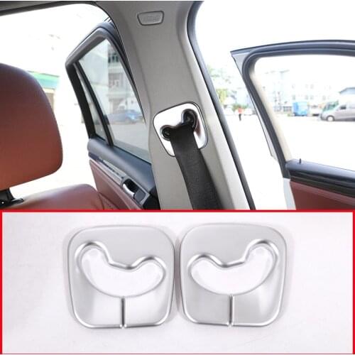 For BMW X3 F25 2011-2017 Car-Styling ABS Chrome Interior Molding Safety Belt Cover Trim Auto Accessories