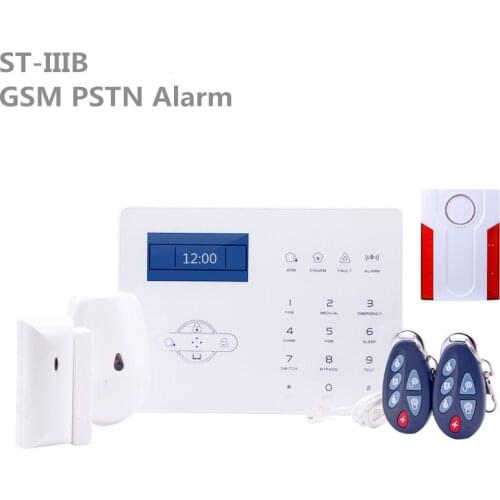 English French Voice Prompt ST-IIIB 32 Wireless Zone GSM Alarm System Smart Home guard safety GSM And PSTN Dual network Alarm