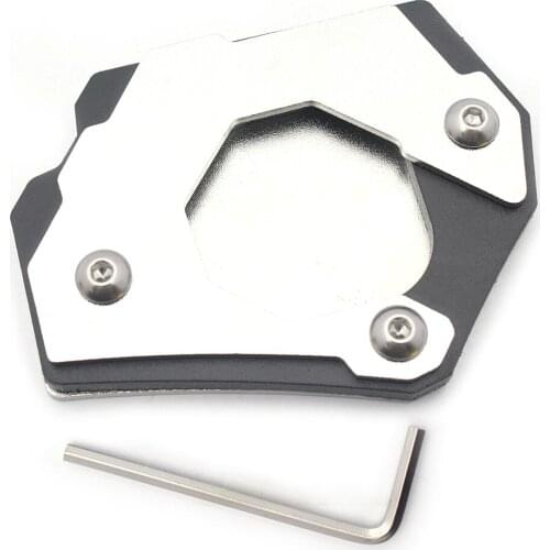 Side Stand Enlarger Bottom Side Stand Support Extension For BMW G310GS 2017 2018 2019 Motorcycle Aluminum Silver Kickstand