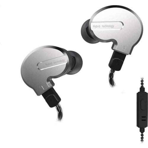 BQEYZ KB1 2DD 1BA Hybrid Earphone Aluminium CNC In-Ear Stereo Sound Sport Headset 0.78mm Replaceable Cable for Game Player Phone