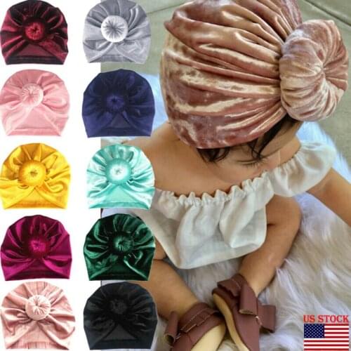 Toddler Girl Kid Baby Big Bow Hairband Headband Stretch Turban Knot Head Wrap