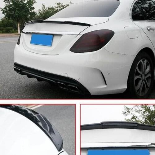 FOR New Car Spoiler Accessories Benz E-class W205 C180C200C300 Trunk Rear Lip Wing ABS Material Spoiler 2015-ON M4 Style