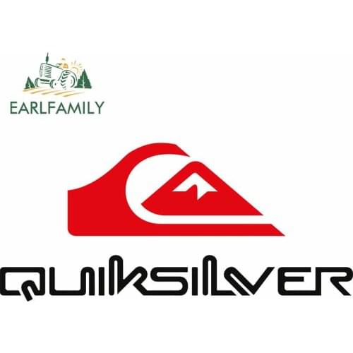 EARLFAMILY 13cm x 5.8cm for Quiksilver Logo Car Truck Decal Bumper Window Vinyl Material Anime Waterproof Camper JDM Car Sticker